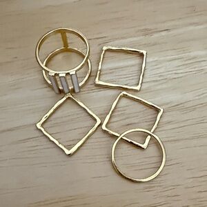 Gorjana 18K Gold Rings - size 5
